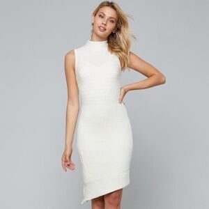 Bebe Sleeveless Cable Sweater Dress